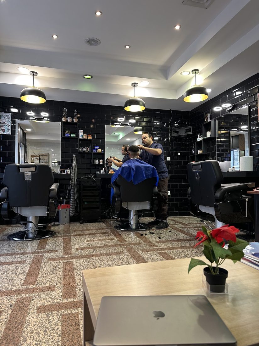 Interior da barbearia
